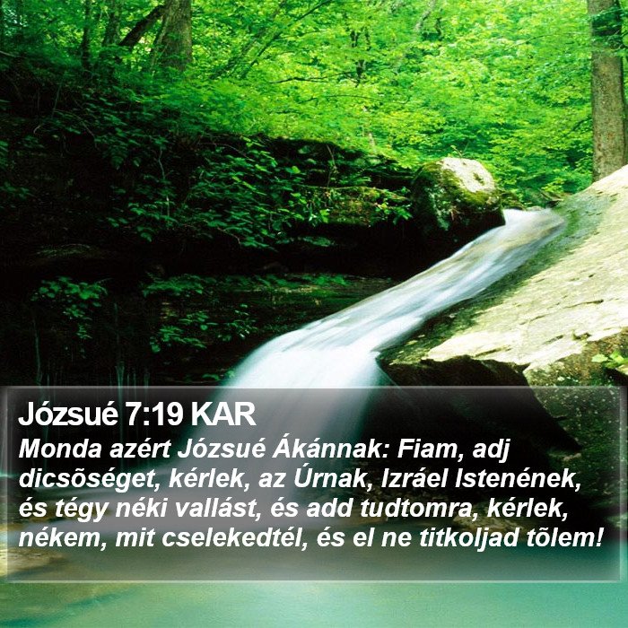 Józsué 7:19 KAR Bible Study