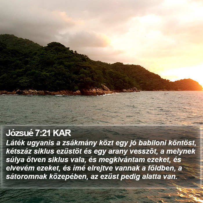 Józsué 7:21 KAR Bible Study