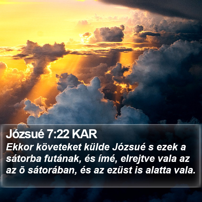 Józsué 7:22 KAR Bible Study