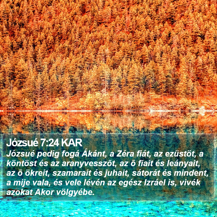 Józsué 7:24 KAR Bible Study