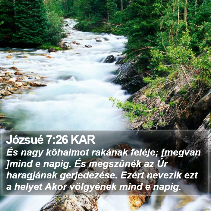 Józsué 7:26 KAR Bible Study