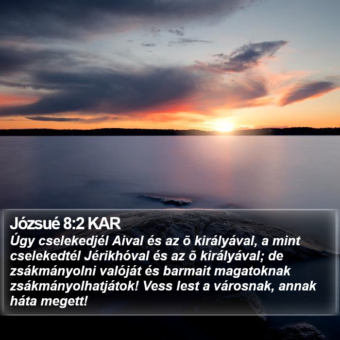 Józsué 8:2 KAR Bible Study