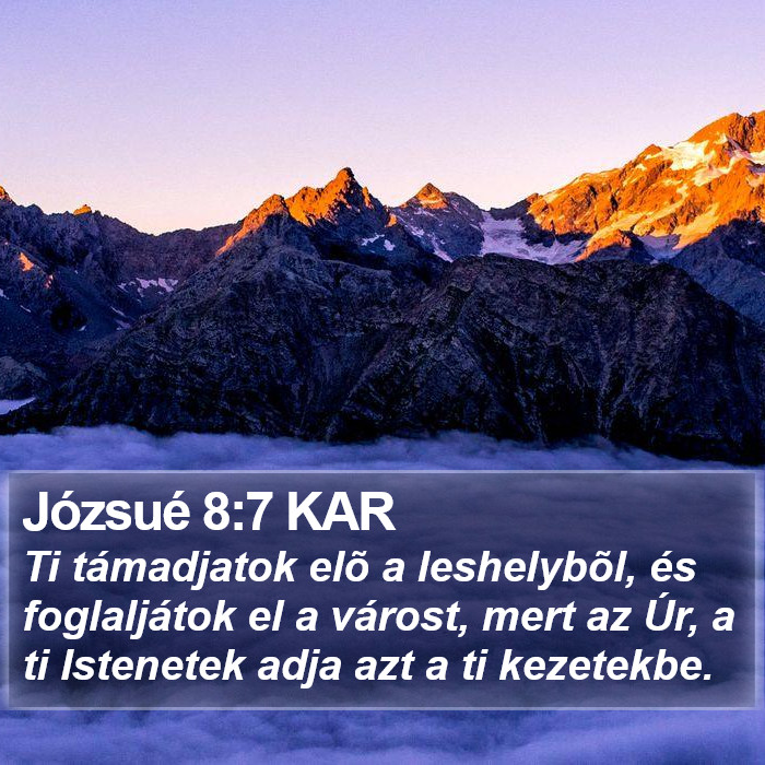 Józsué 8:7 KAR Bible Study