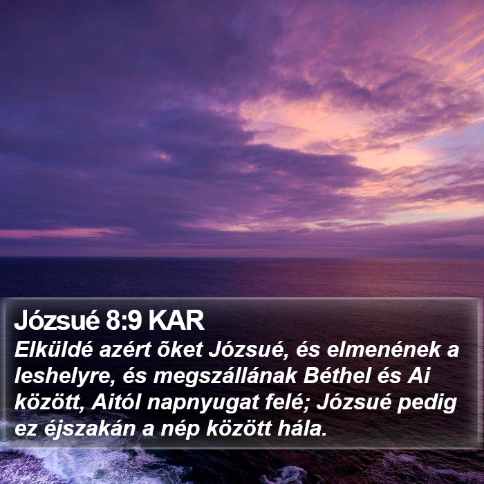 Józsué 8:9 KAR Bible Study