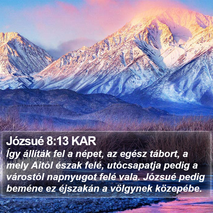 Józsué 8:13 KAR Bible Study