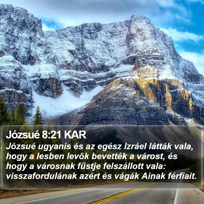 Józsué 8:21 KAR Bible Study