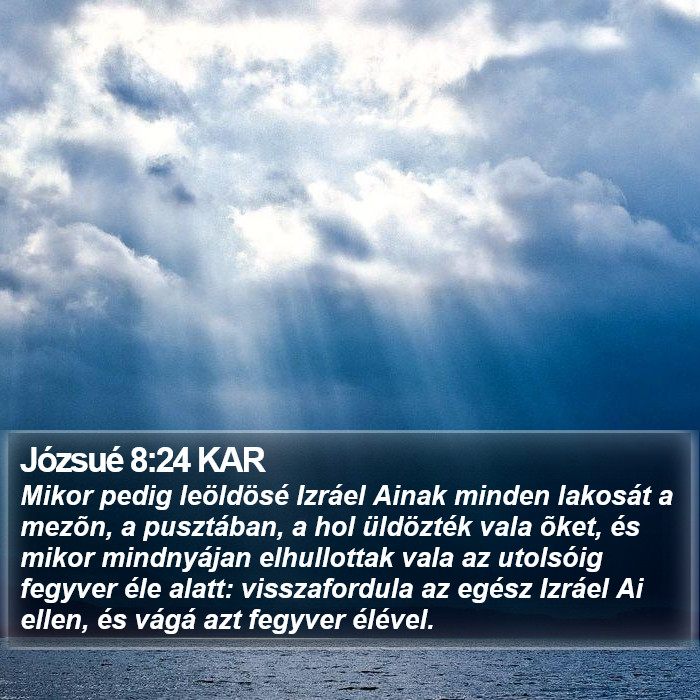 Józsué 8:24 KAR Bible Study