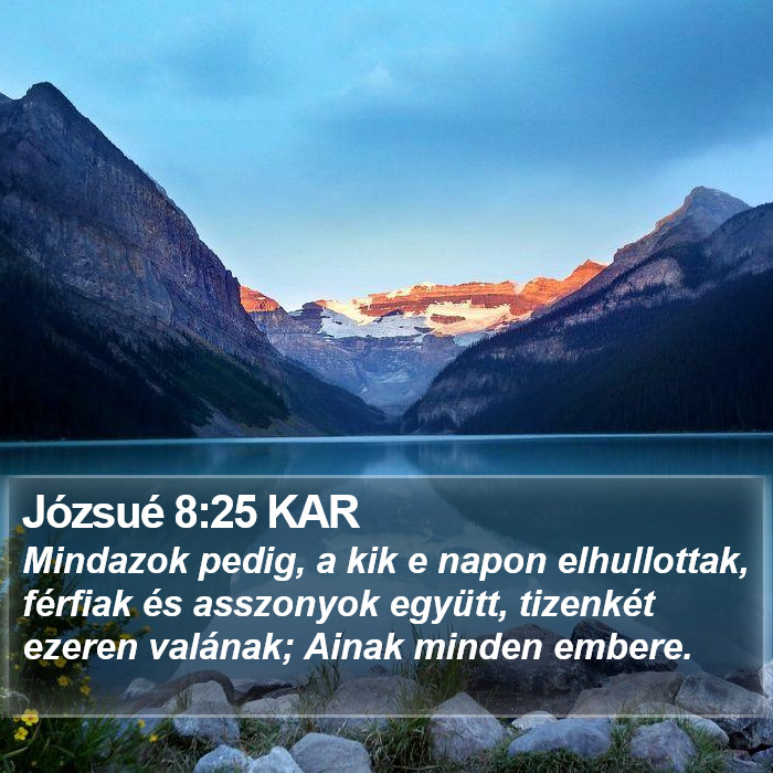 Józsué 8:25 KAR Bible Study