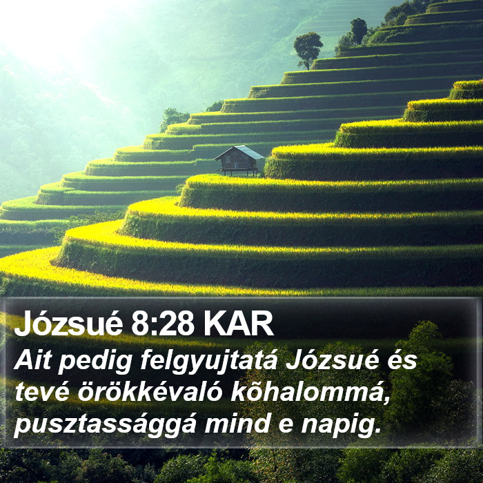 Józsué 8:28 KAR Bible Study