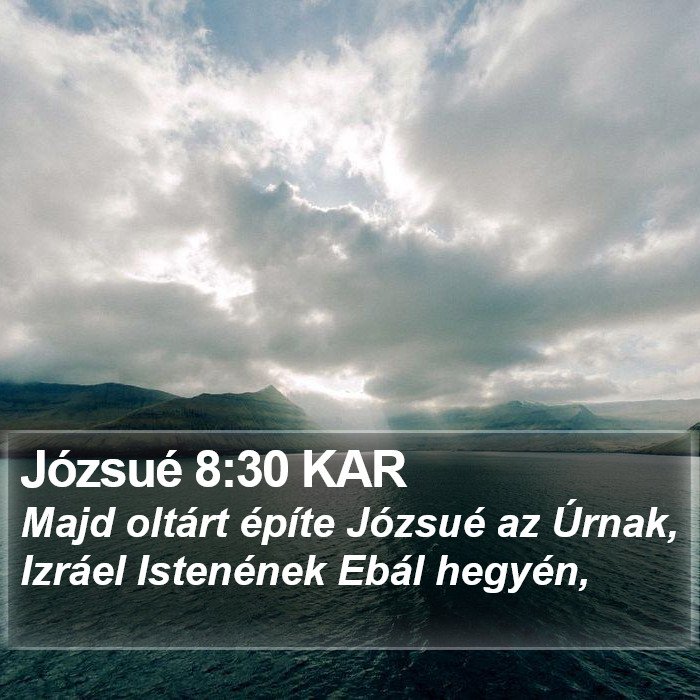 Józsué 8:30 KAR Bible Study