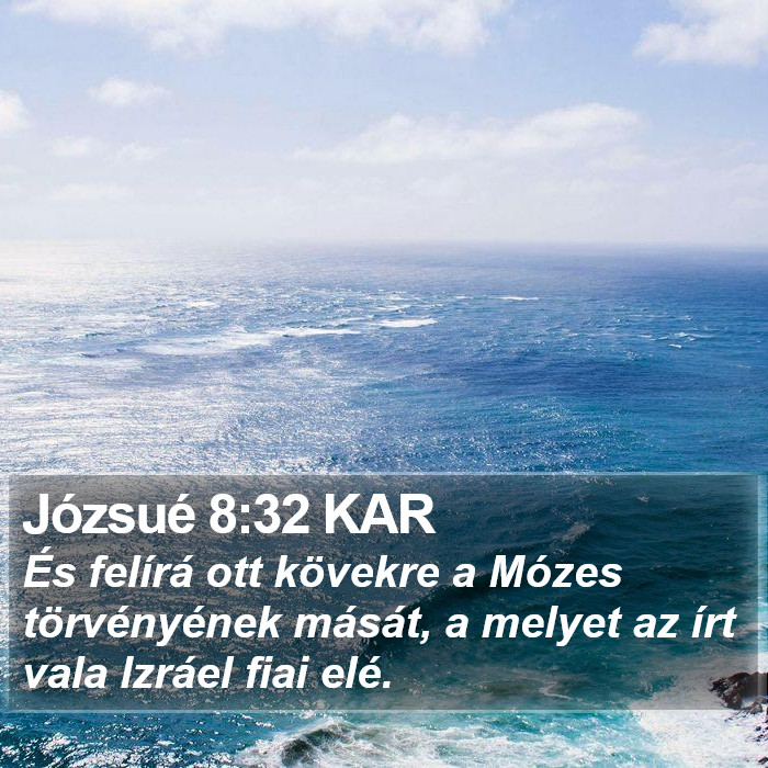 Józsué 8:32 KAR Bible Study