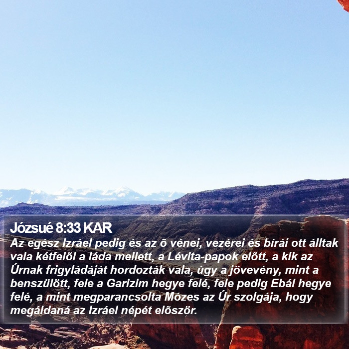 Józsué 8:33 KAR Bible Study