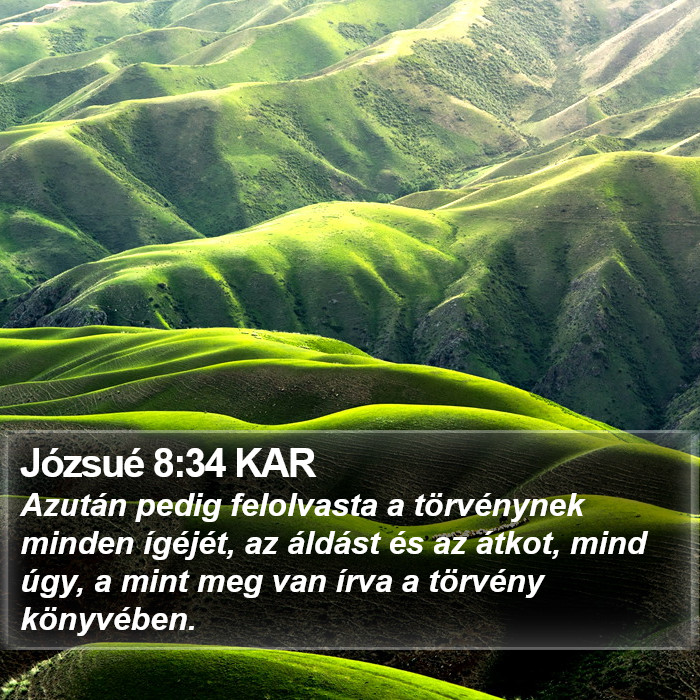 Józsué 8:34 KAR Bible Study