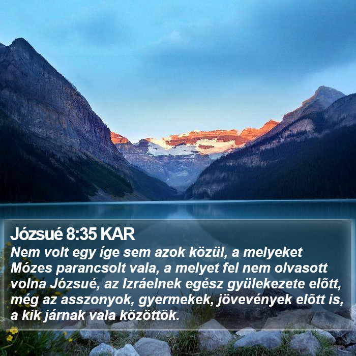 Józsué 8:35 KAR Bible Study