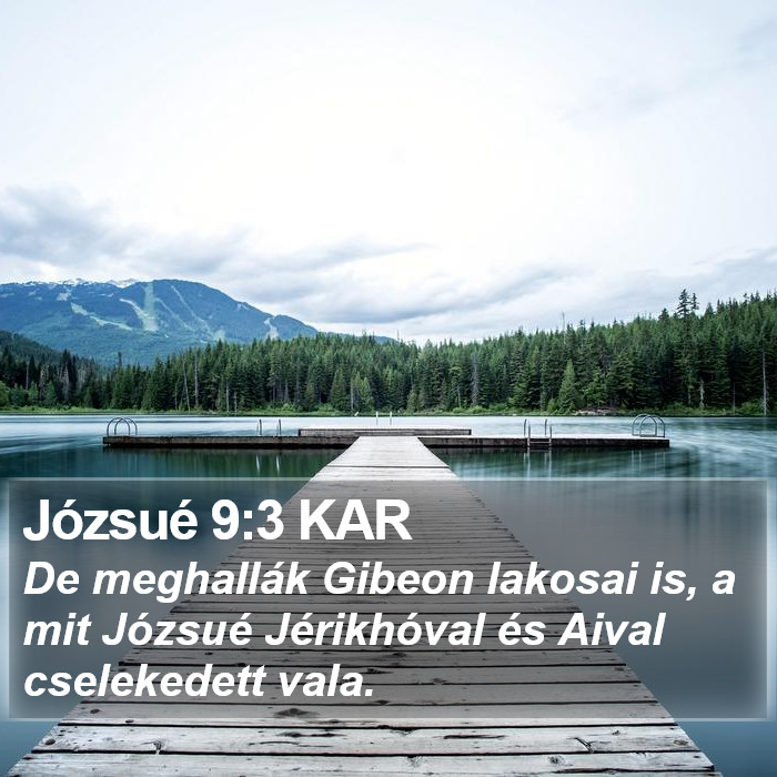 Józsué 9:3 KAR Bible Study