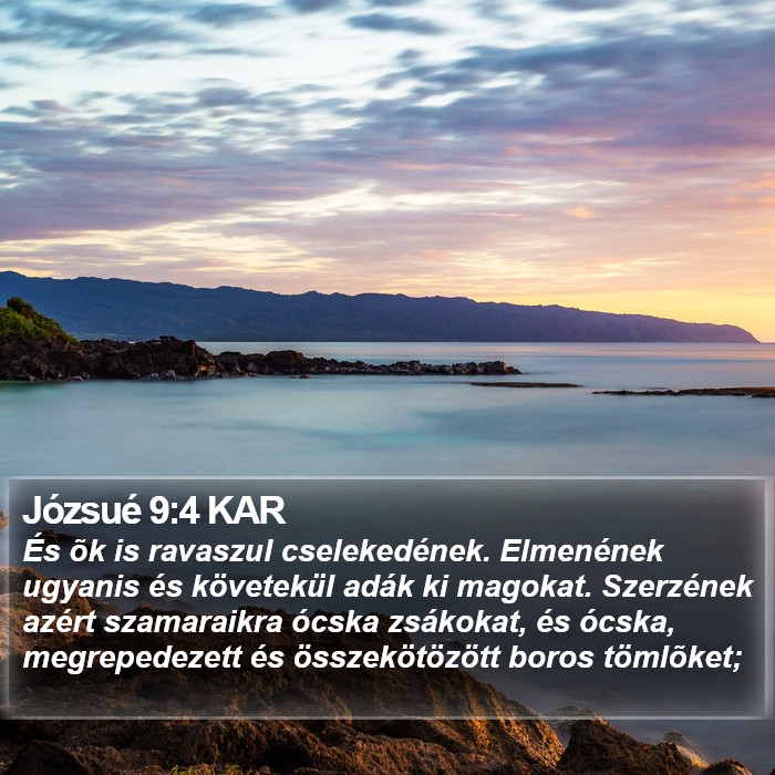 Józsué 9:4 KAR Bible Study