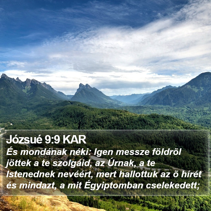 Józsué 9:9 KAR Bible Study