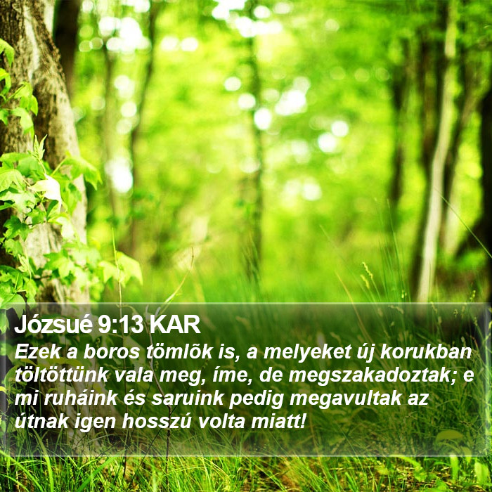 Józsué 9:13 KAR Bible Study