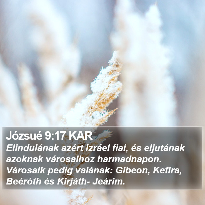 Józsué 9:17 KAR Bible Study