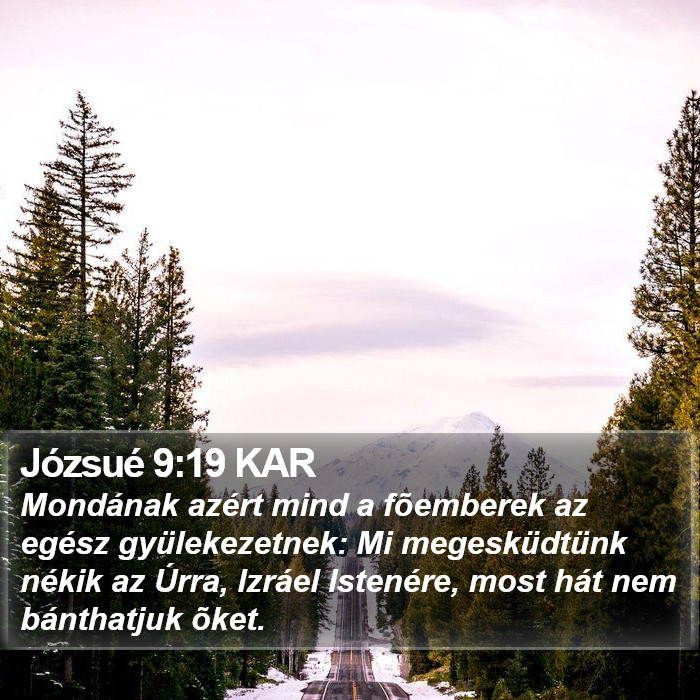 Józsué 9:19 KAR Bible Study