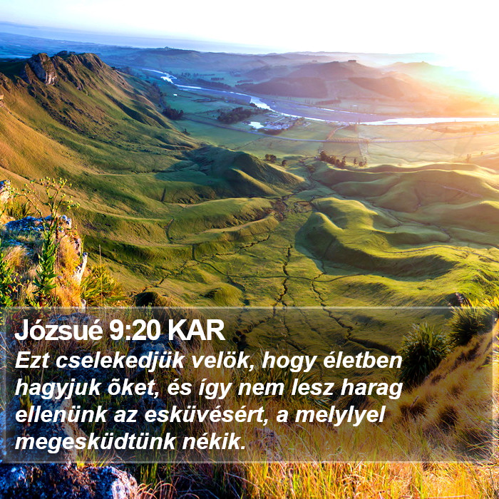 Józsué 9:20 KAR Bible Study