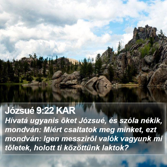 Józsué 9:22 KAR Bible Study