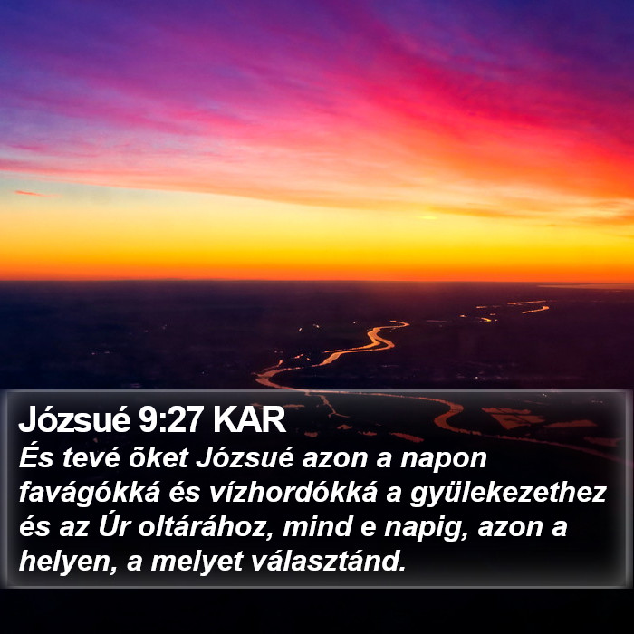 Józsué 9:27 KAR Bible Study