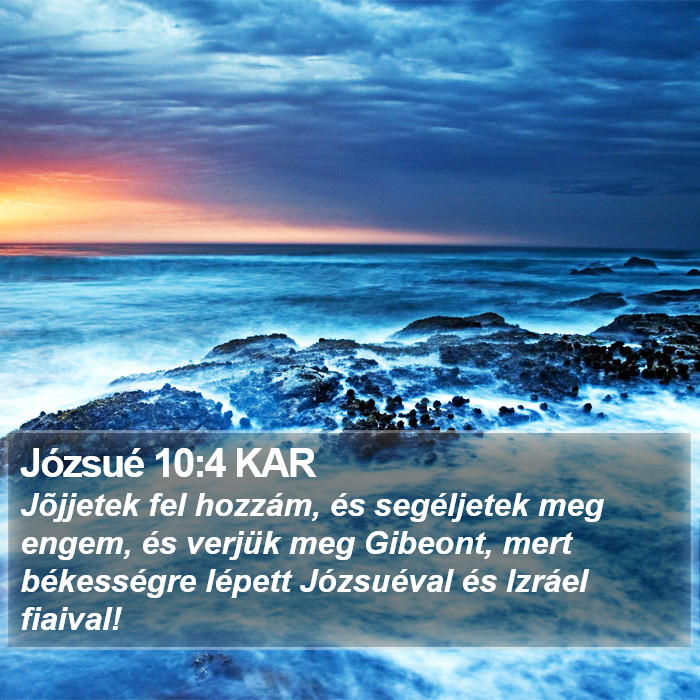 Józsué 10:4 KAR Bible Study