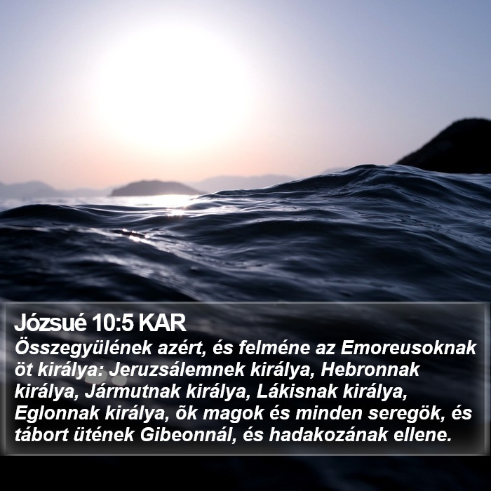 Józsué 10:5 KAR Bible Study