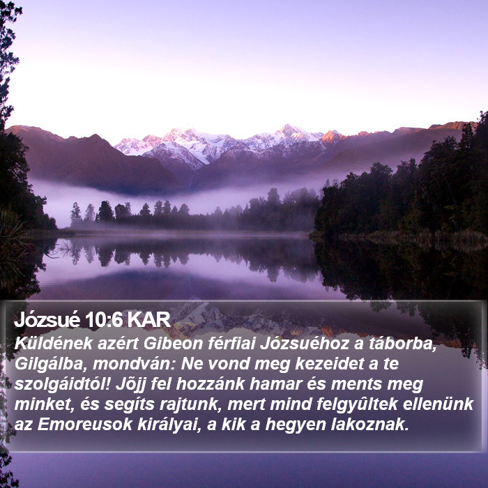 Józsué 10:6 KAR Bible Study