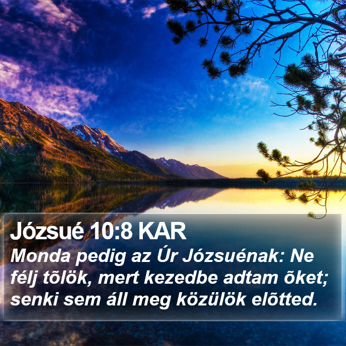 Józsué 10:8 KAR Bible Study