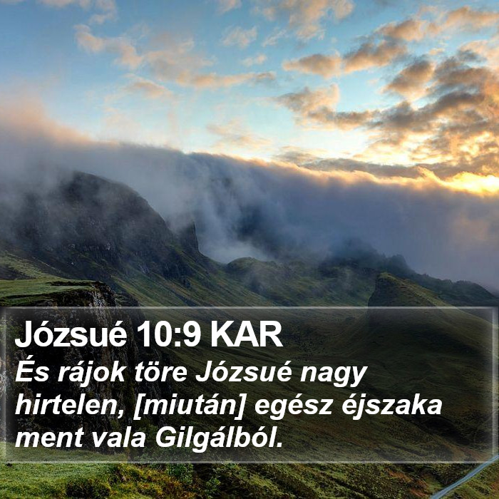 Józsué 10:9 KAR Bible Study