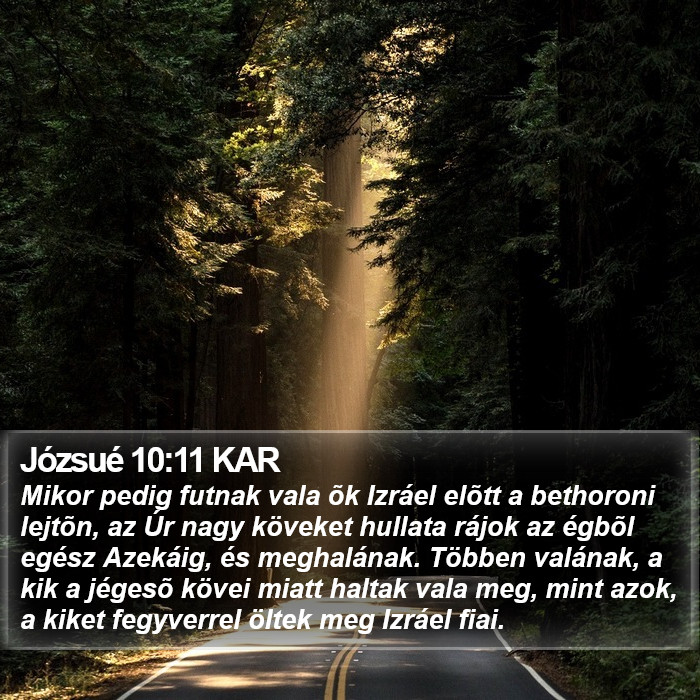 Józsué 10:11 KAR Bible Study