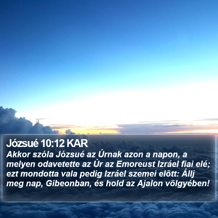 Józsué 10:12 KAR Bible Study