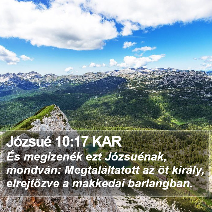 Józsué 10:17 KAR Bible Study