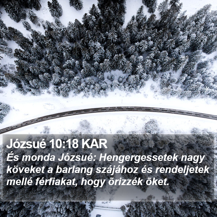 Józsué 10:18 KAR Bible Study