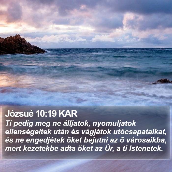 Józsué 10:19 KAR Bible Study