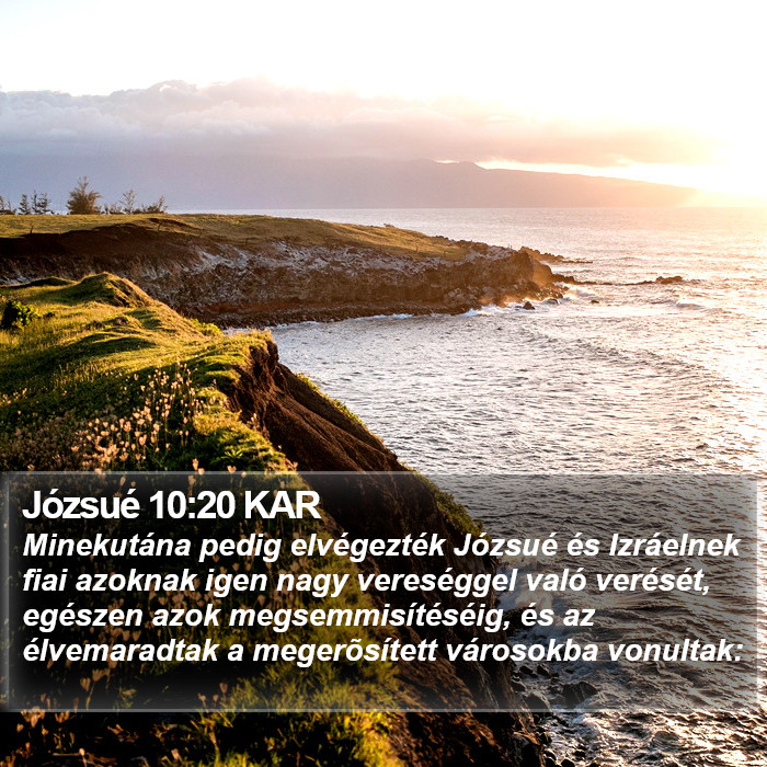 Józsué 10:20 KAR Bible Study