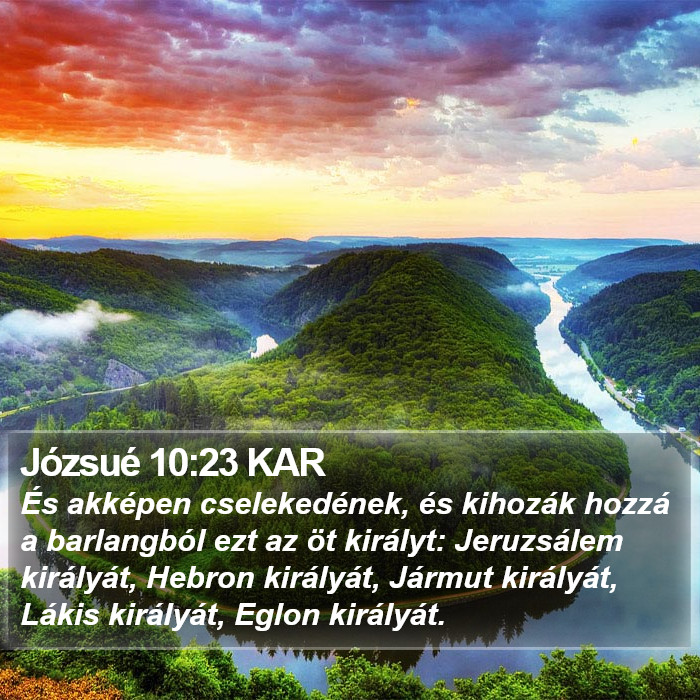 Józsué 10:23 KAR Bible Study