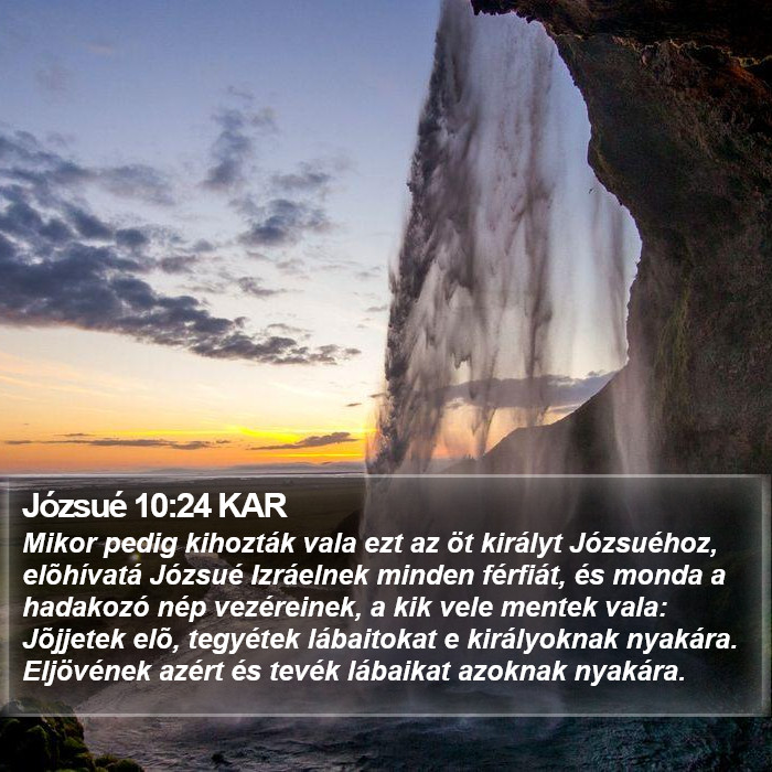 Józsué 10:24 KAR Bible Study