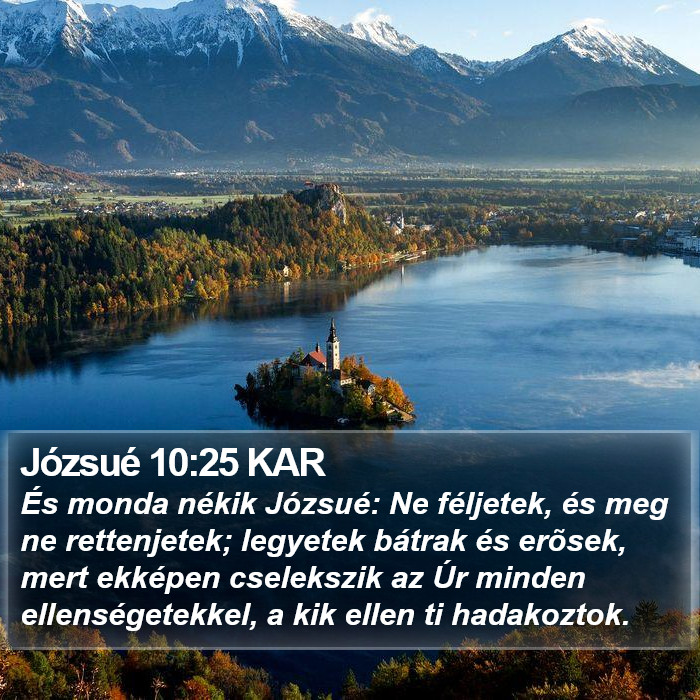 Józsué 10:25 KAR Bible Study