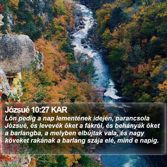 Józsué 10:27 KAR Bible Study