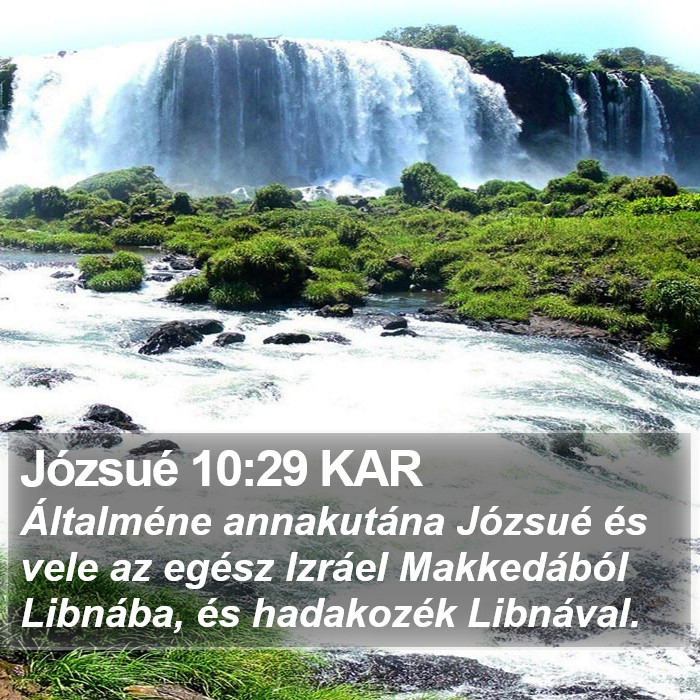 Józsué 10:29 KAR Bible Study