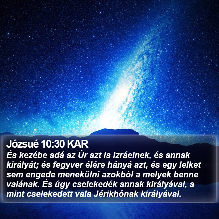 Józsué 10:30 KAR Bible Study