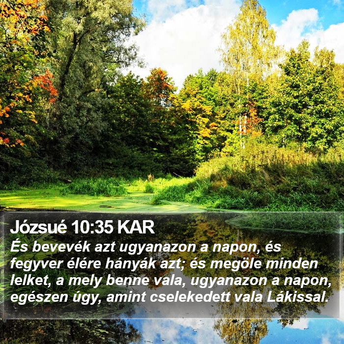 Józsué 10:35 KAR Bible Study