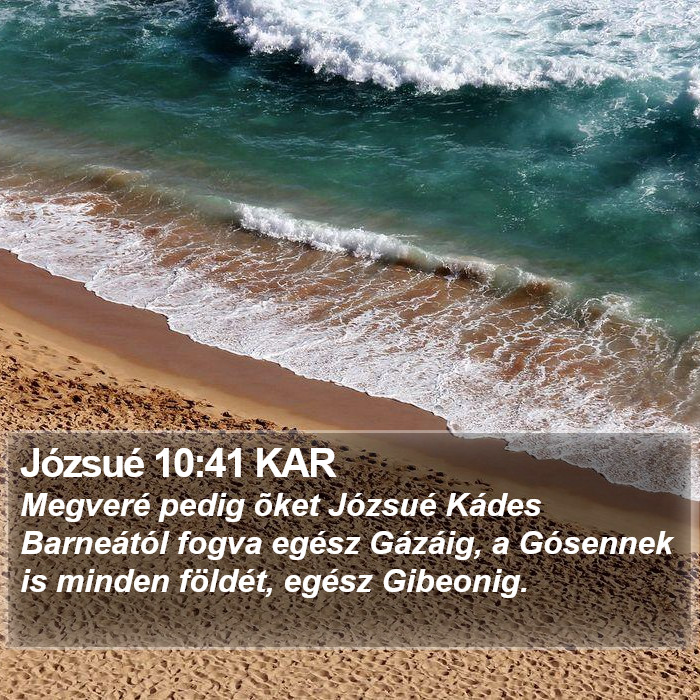 Józsué 10:41 KAR Bible Study