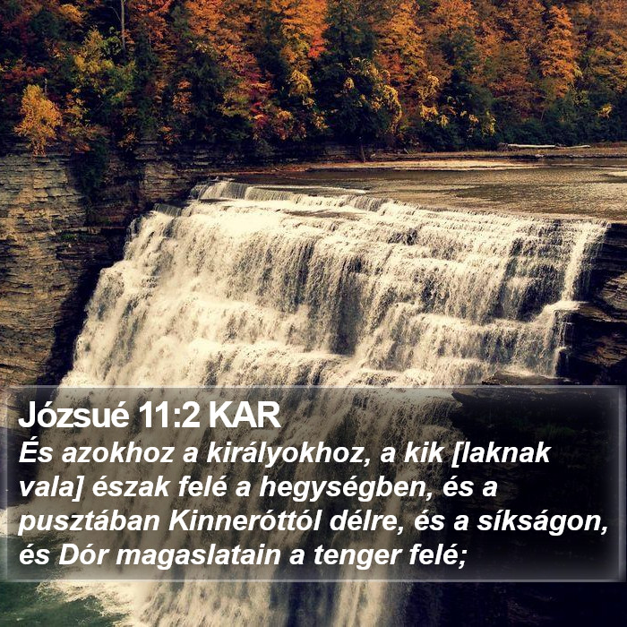 Józsué 11:2 KAR Bible Study