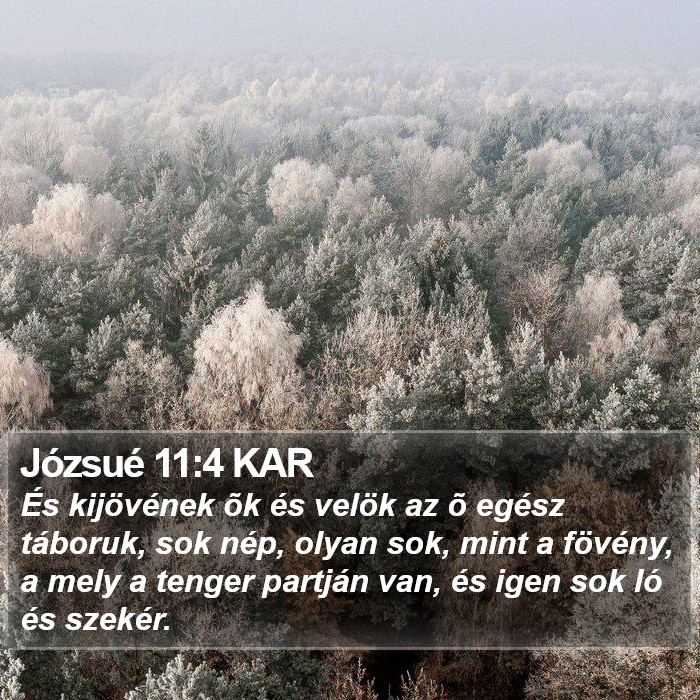 Józsué 11:4 KAR Bible Study