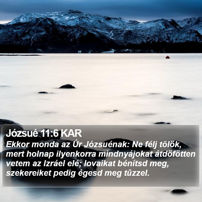 Józsué 11:6 KAR Bible Study