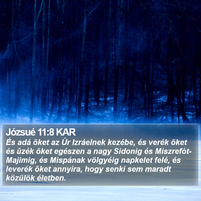 Józsué 11:8 KAR Bible Study